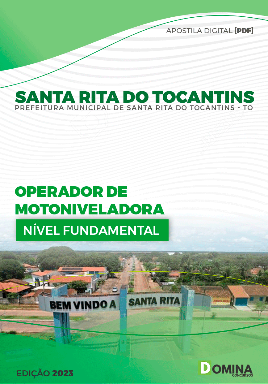Apostila Pref Santa Rita do Tocantins TO 2023 Operador Motoniveladora