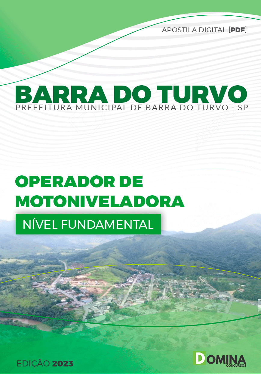 Apostila Pref Barra do Turvo SP 2023 Operador Motoniveladora