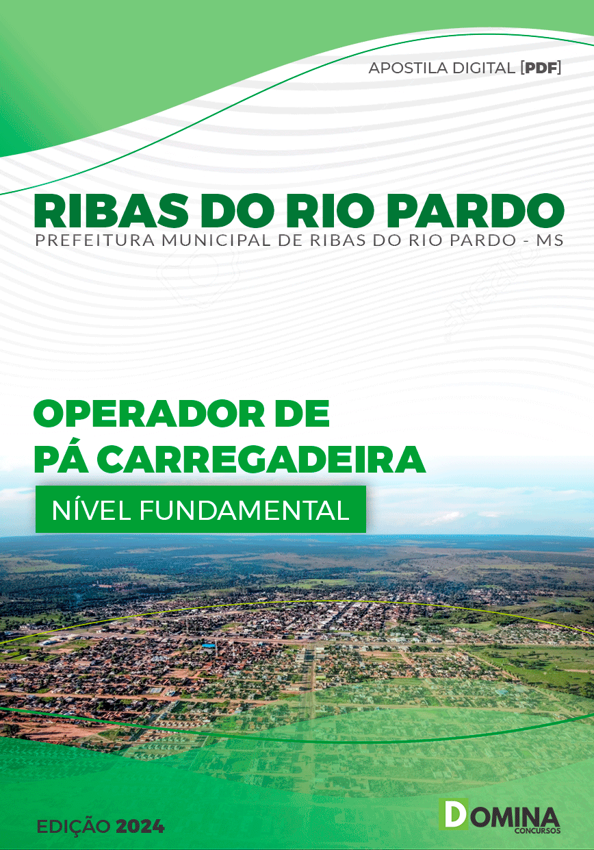 Apostila Pref Ribas do Rio Pardo MS 2024 Operador Pá Carregadeira