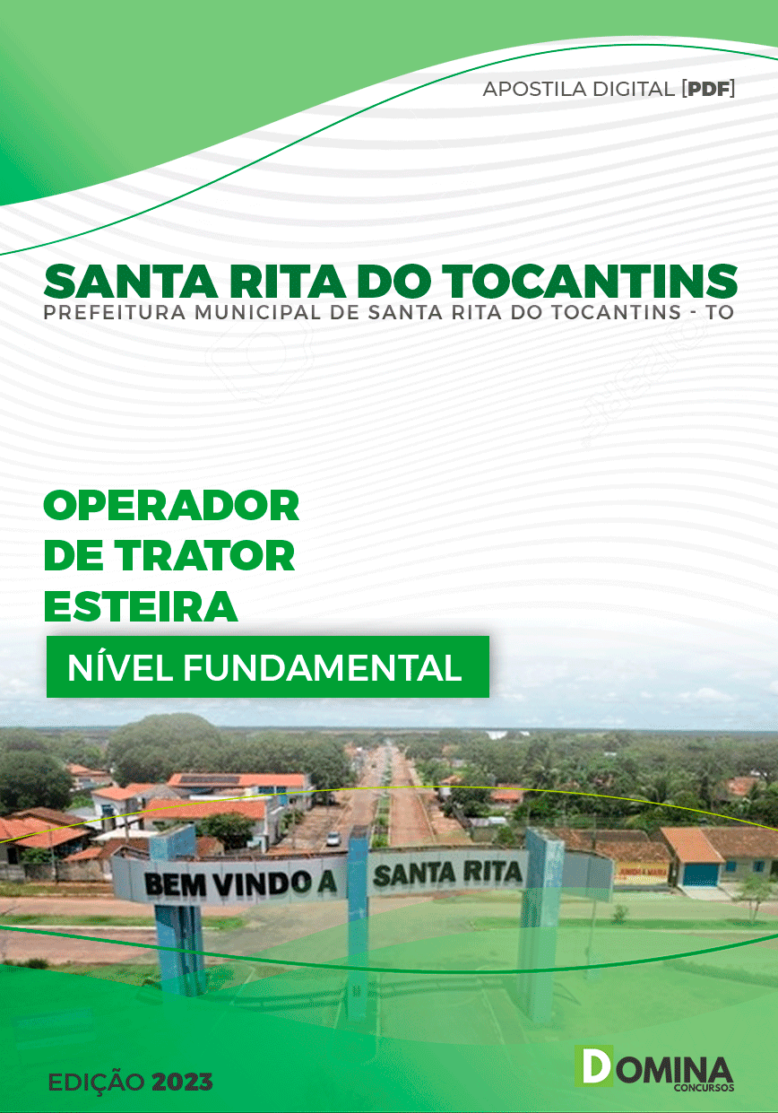 Apostila Pref Santa Rita do Tocantins TO 2023 Operador Trator Esteira