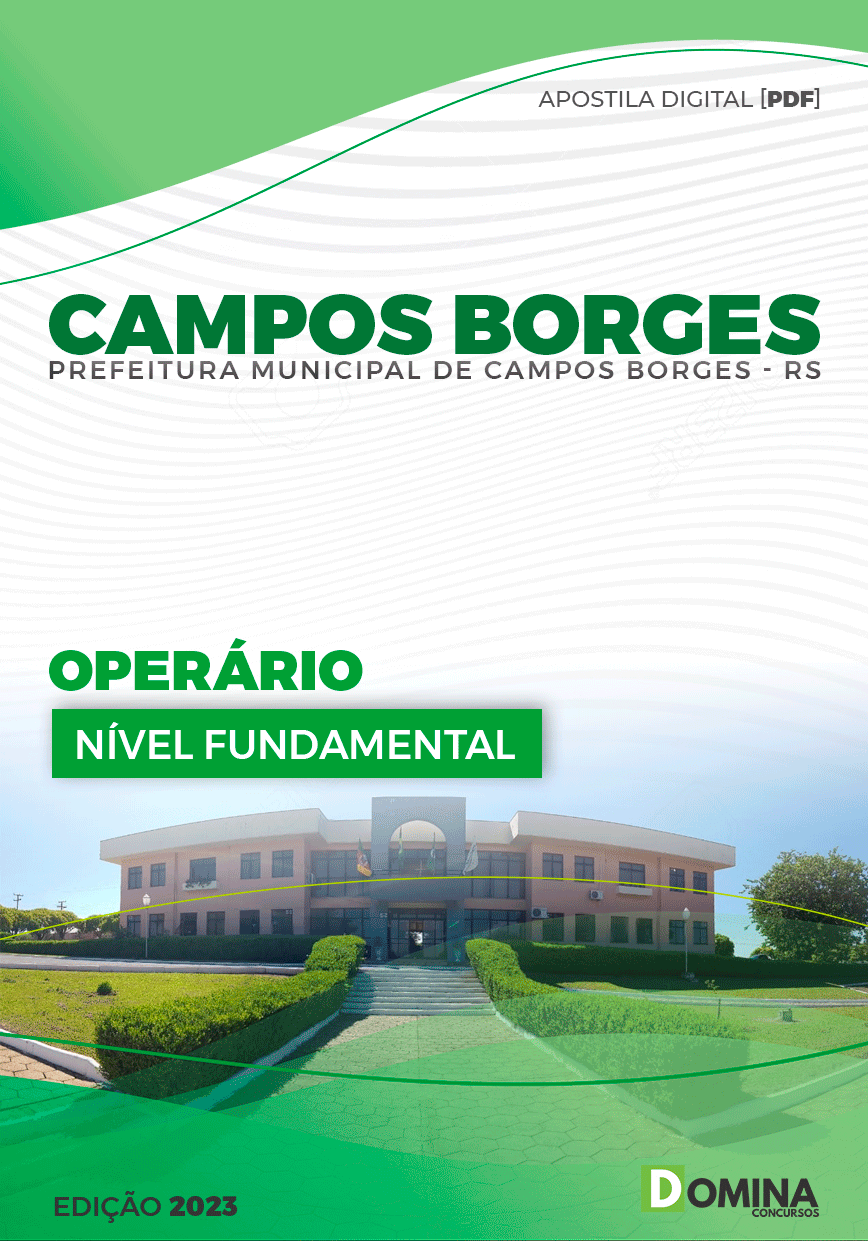 Apostila Pref Campos Borges RS 2023 Operário