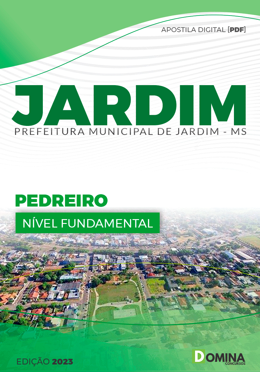 Apostila Concurso JARDIM MS 2023 Pedreiro