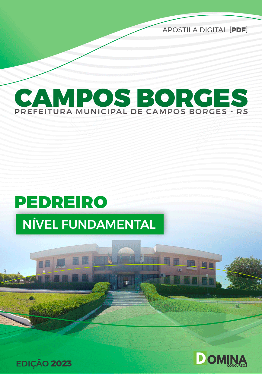 Apostila Pref Campos Borges RS 2023 Pedreiro