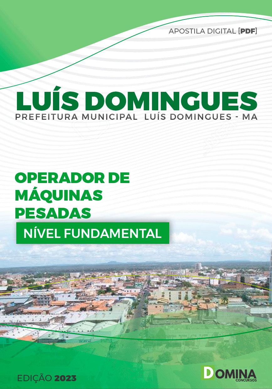 Pref Luís Domingues MA 2023 Operador de Máquinas Pesadas