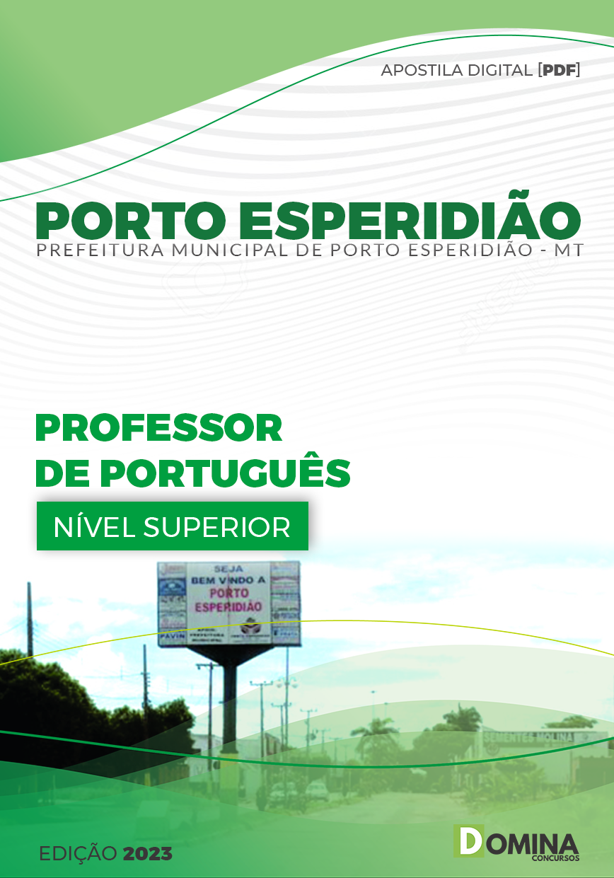 Apostila Pref Porto Esperidião MT 2023 Professor de Português