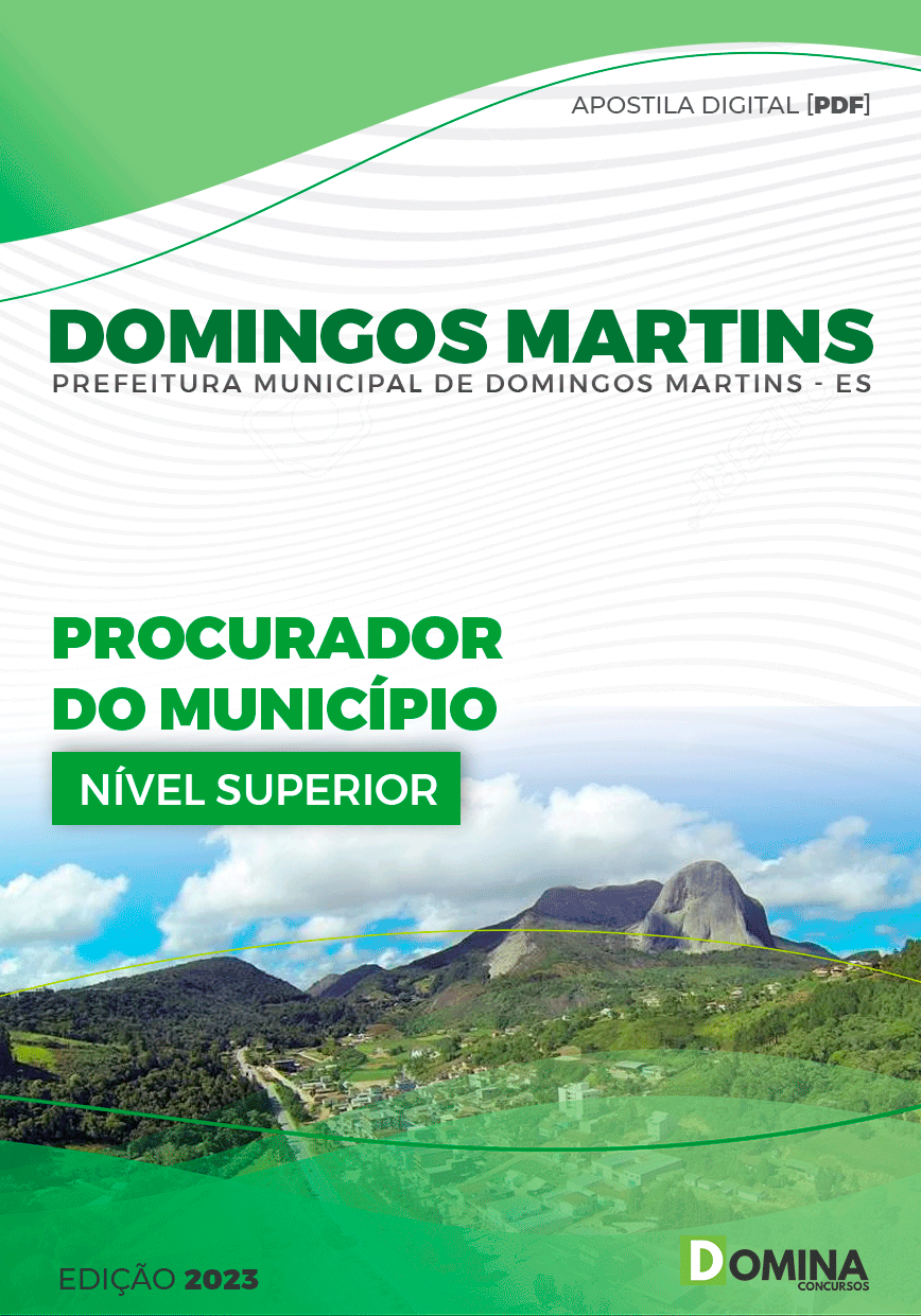 Apostila Pref Domingos Martins ES 2023 Procurador Município