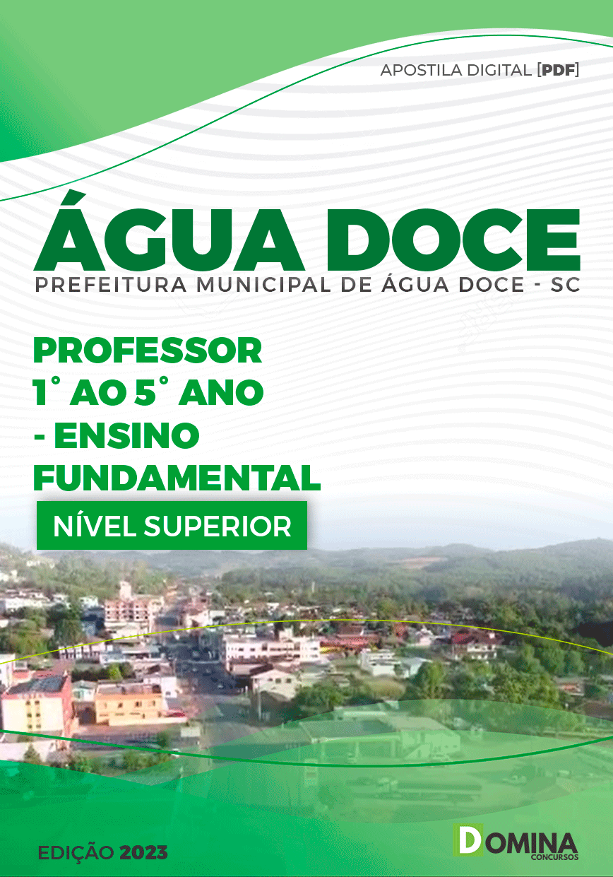 Apostila Pref Água Doce SC 2023 Professor Ensino Fundamental