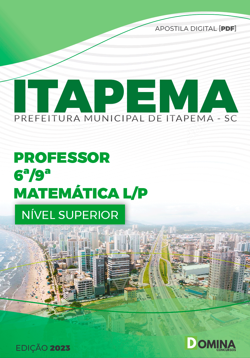 Apostila Pref Itapema SC 2023 Professor Matemática