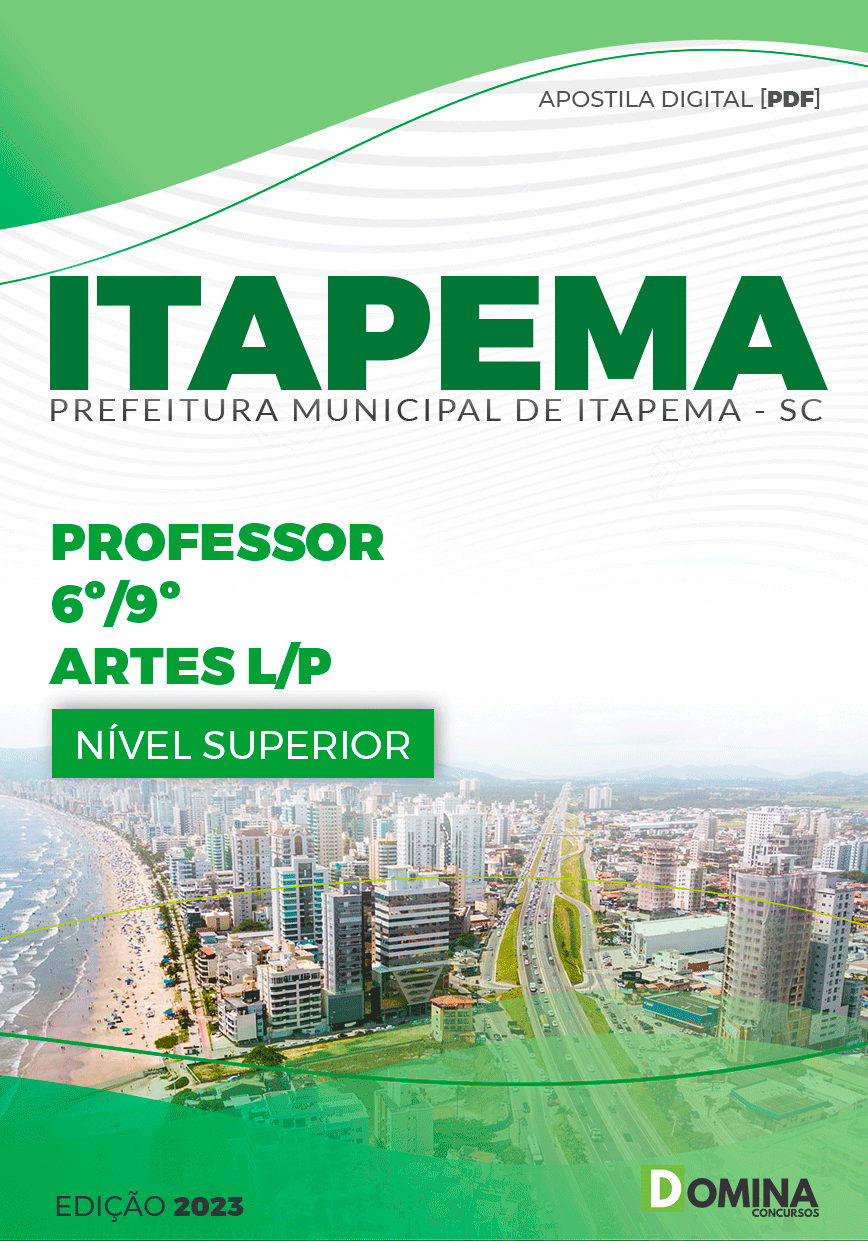 Apostila Pref Itapema SC 2023 Professor Artes