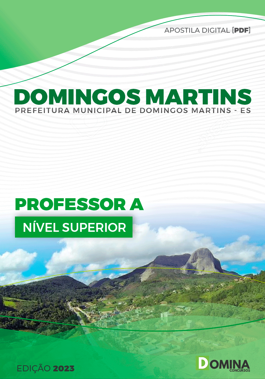 Apostila Pref Domingos Martins ES 2023 Professor A