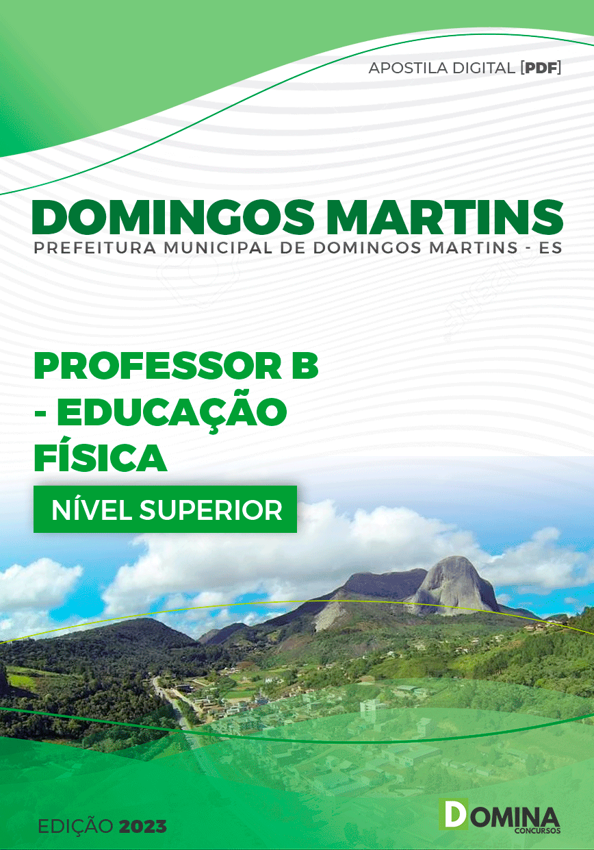 Apostila Pref Domingos Martins ES 2023 Professor B Educação Física