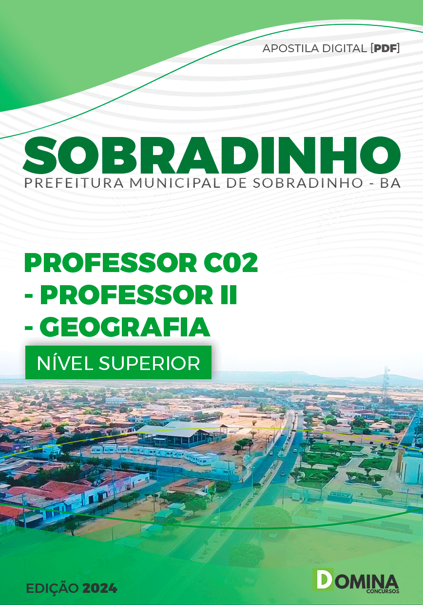 Apostila Pref Sobradinho BA 2023 Professor II Geografia