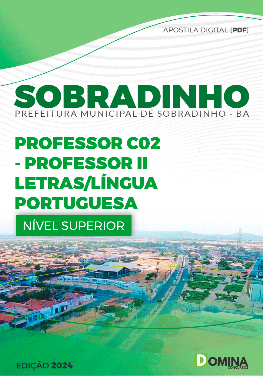 Apostila Pref Sobradinho BA 2023 Professor II Língua Portuguesa