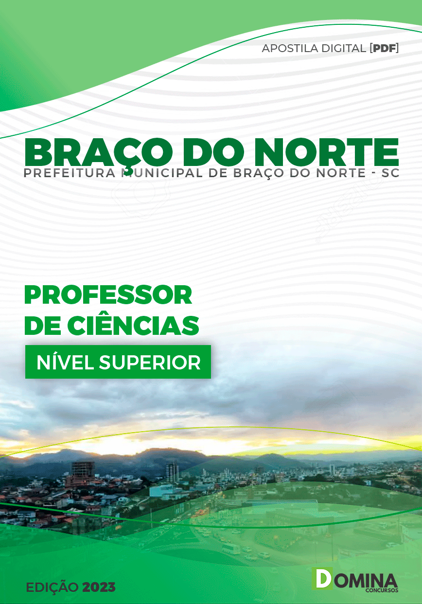 Apostila Pref Braço do Norte SC 2023 Professor Ciências