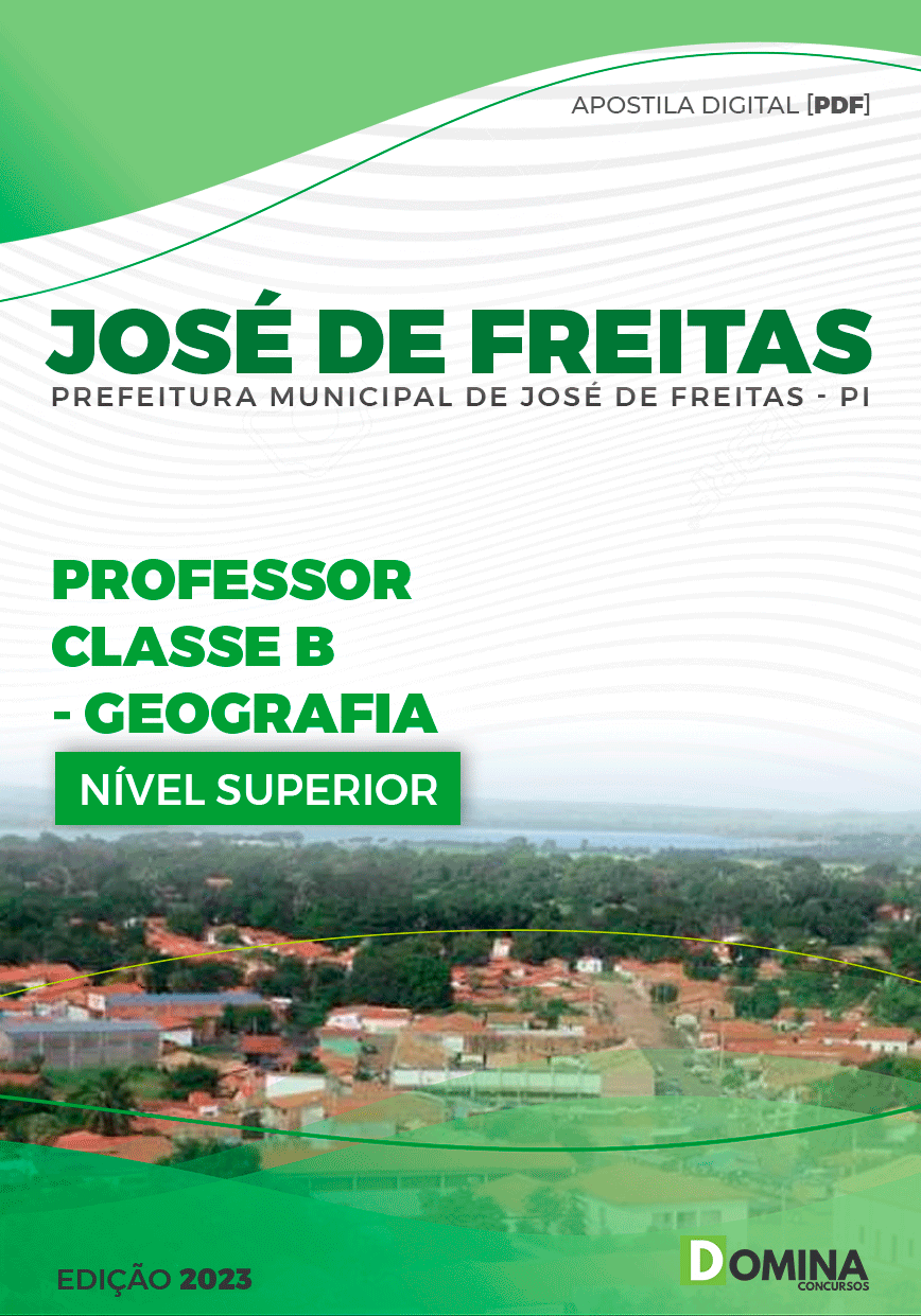 Apostila Pref José de Freitas PI 2023 Professor Geografia