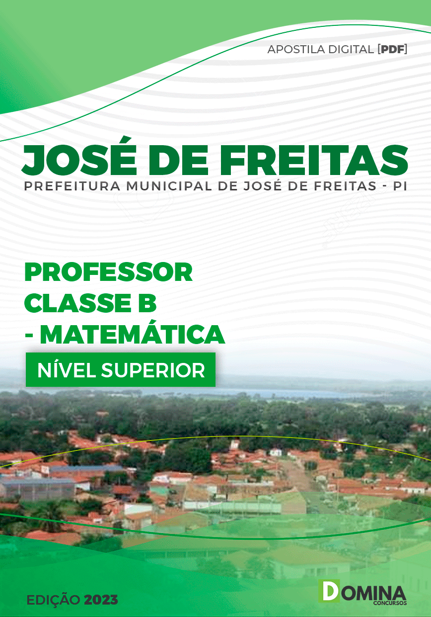 Apostila Pref José de Freitas PI 2023 Professor Matemática