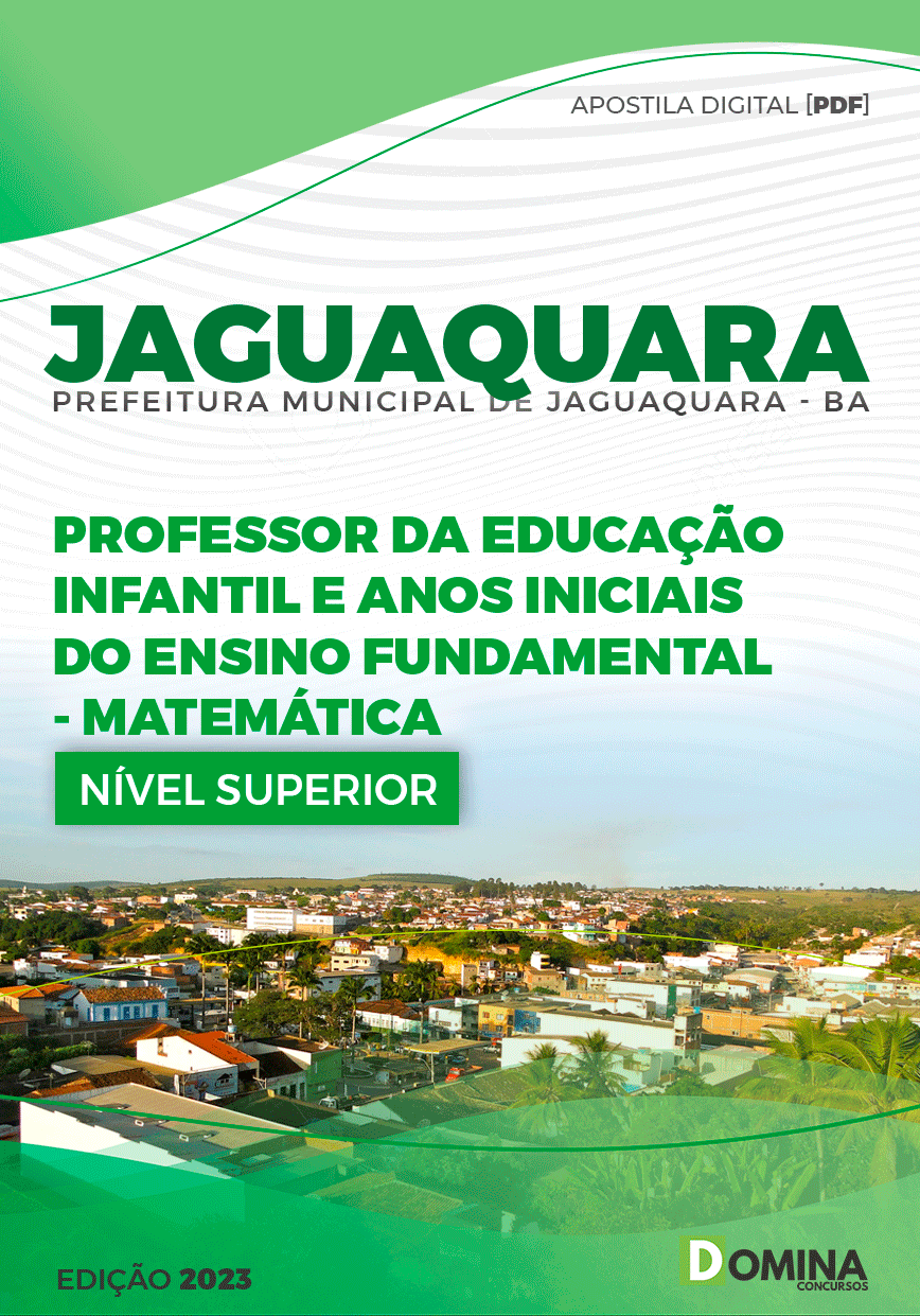 Apostila Pref Jaguaquara BA 2023 Professor Matemática