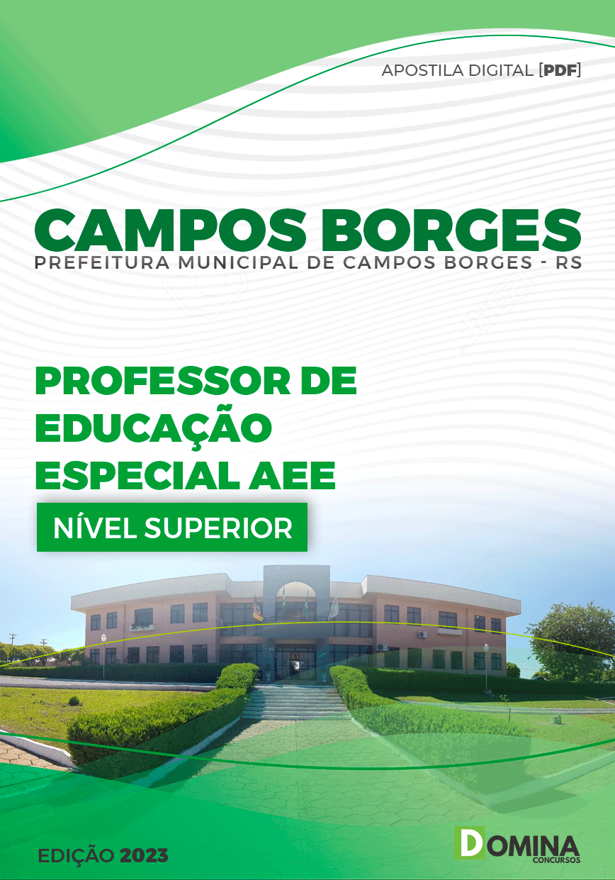 Pref Campos Borges RS 2023 Professor de Educação Especial