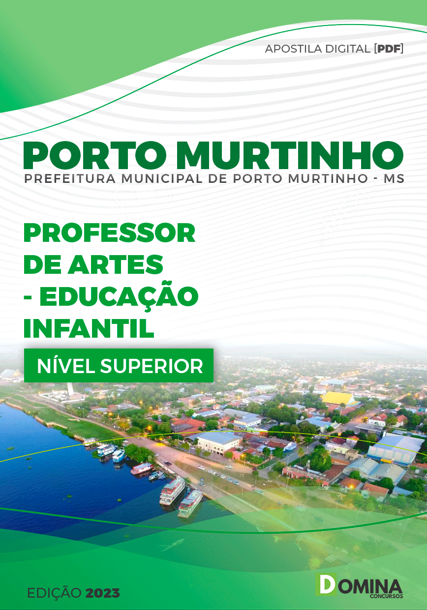 Apostila Pref Porto Murtinho MG 2023 Professor Artes