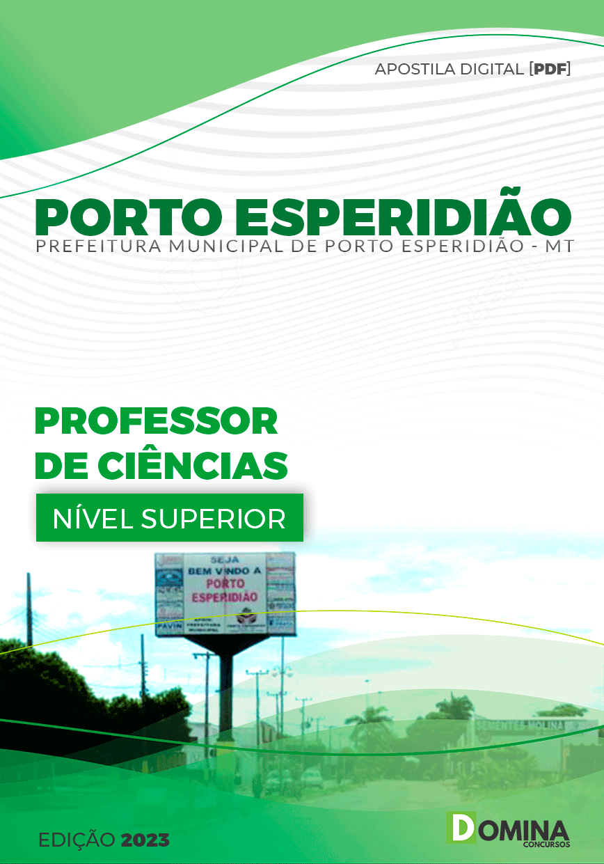 Apostila Pref Porto Esperidião MT 2023 Professor de Ciências