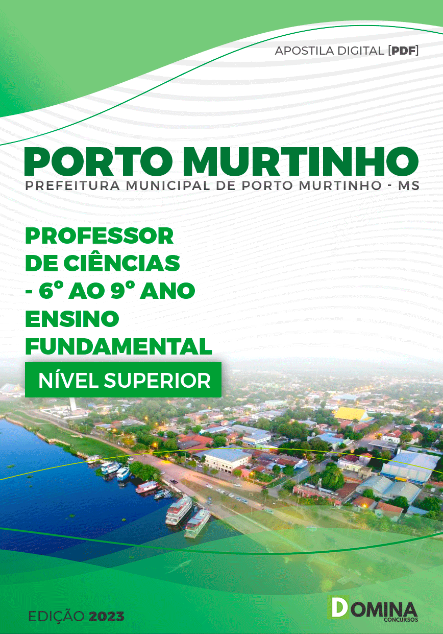 Apostila Pref Porto Murtinho MG 2023 Professor Ciências