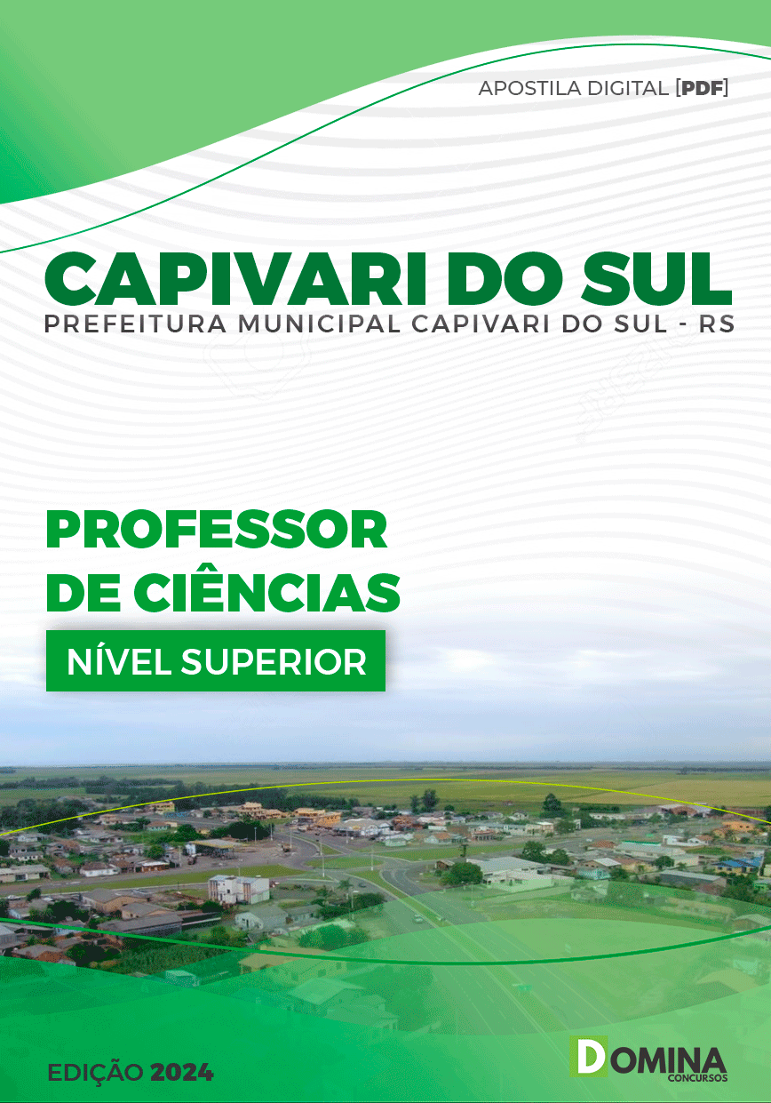 Apostila Pref Capivari do Sul RS 2024 Professor Ciências