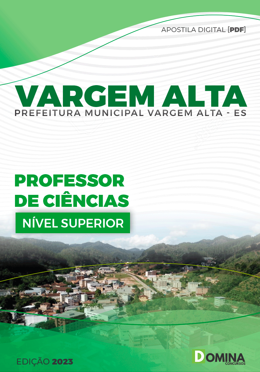 Apostila Pref Vargem Alta ES 2023 Professor de Ciências