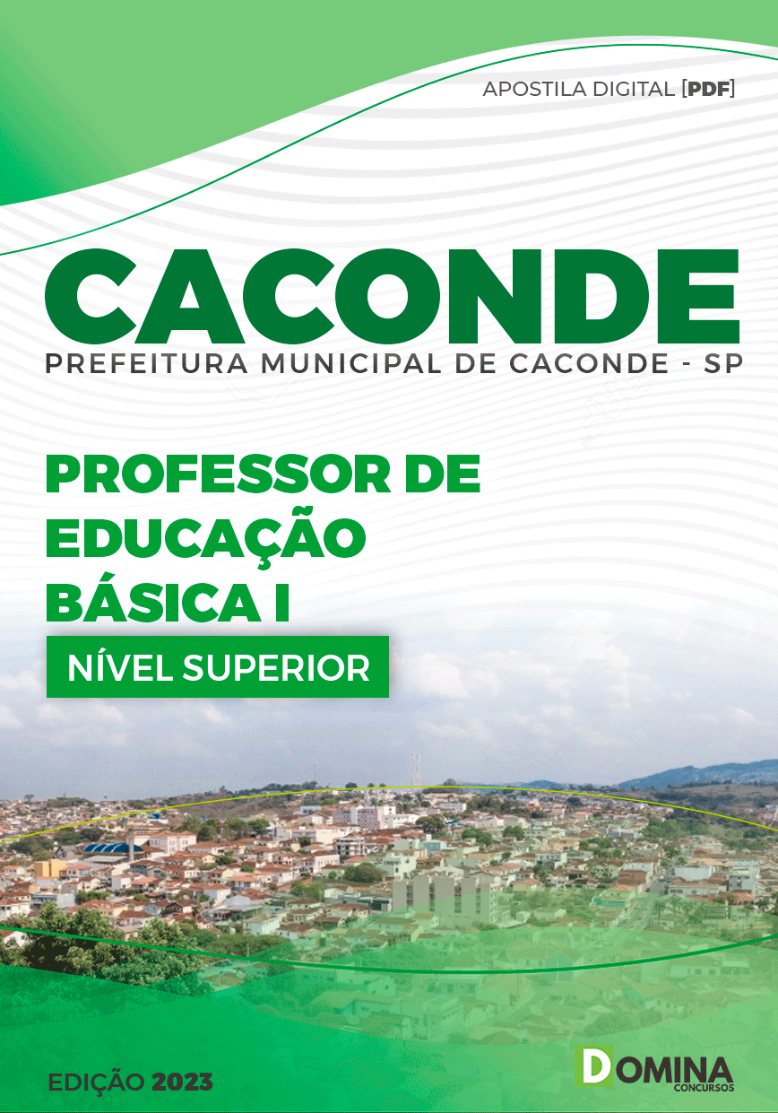 Apostila Pref Caconde SP 2023 Professor Educação Básica I
