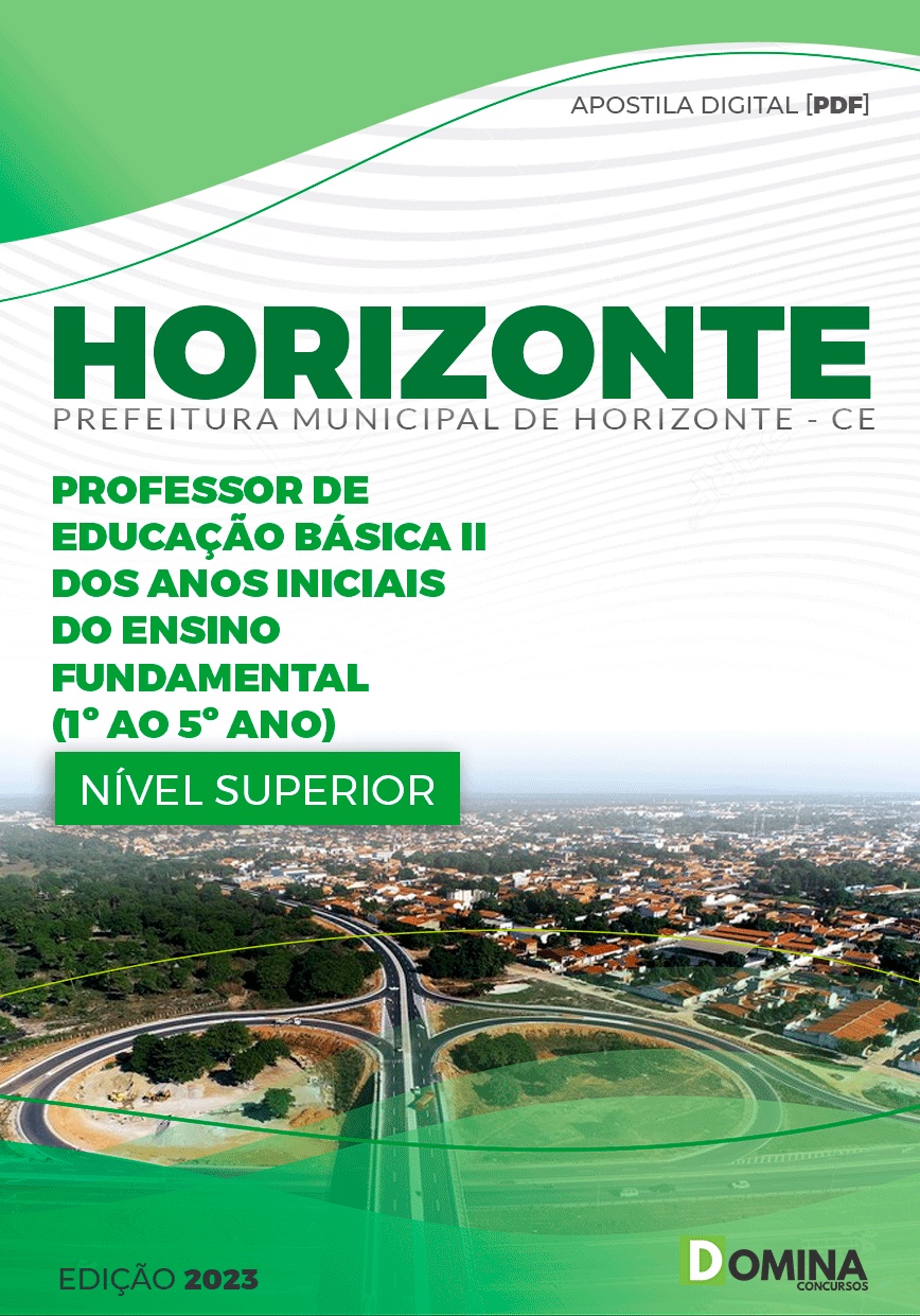 Apostila Pref Horizonte CE 2023 Professor II Ensino Fund 1º ao 5º Ano