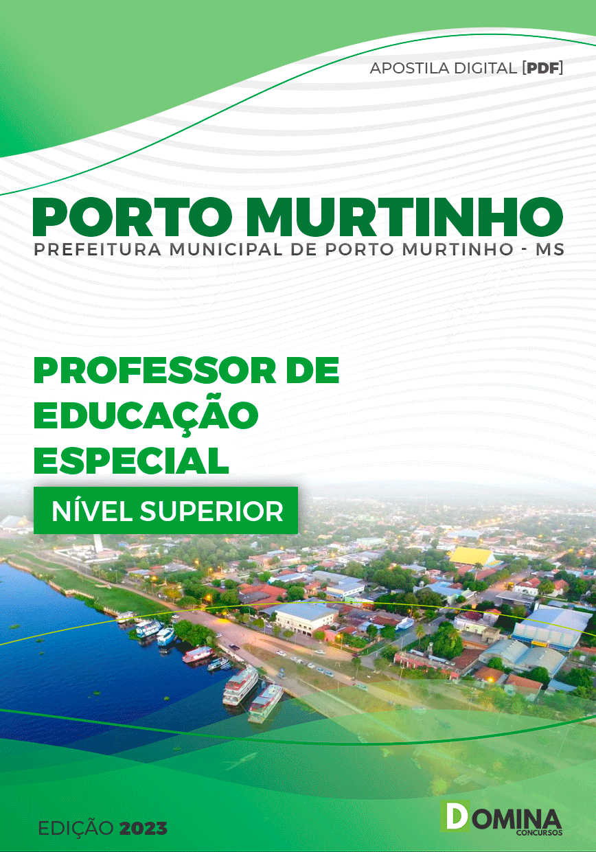 Apostila Pref Porto Murtinho MG 2023 Professor Educação Especial