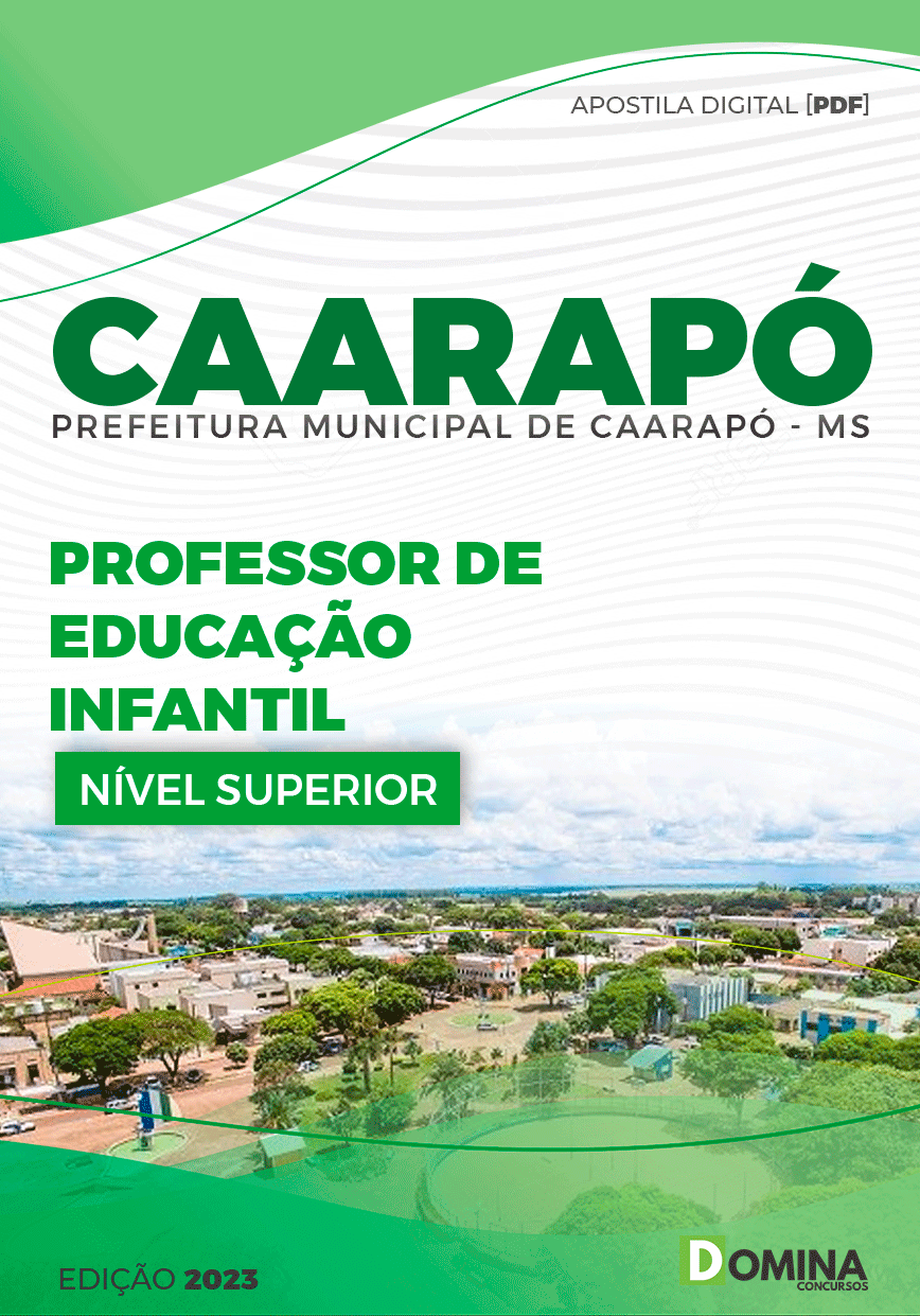 Apostila Pref Caarapó MS 2023 Professor Educação Infantil