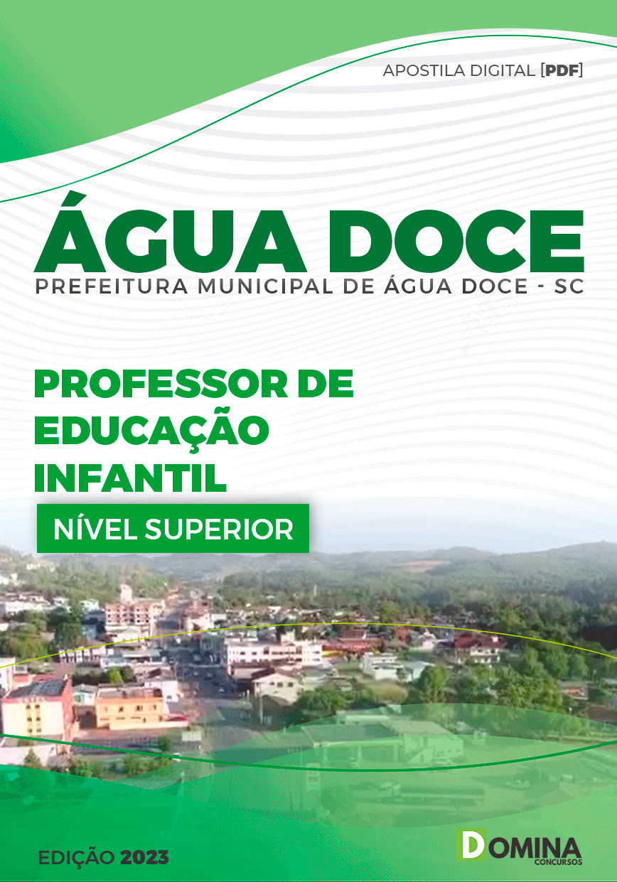 Apostila Pref Água Doce SC 2023 Professor Educação Infantil