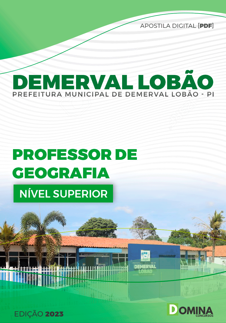 Apostila Pref Demerval Lobão PI 2023 Professor de Geografia