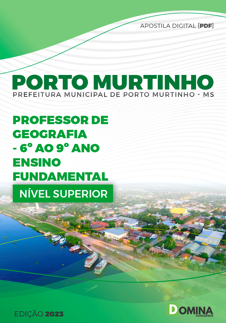 Apostila Pref Porto Murtinho MG 2023 Professor Geografia