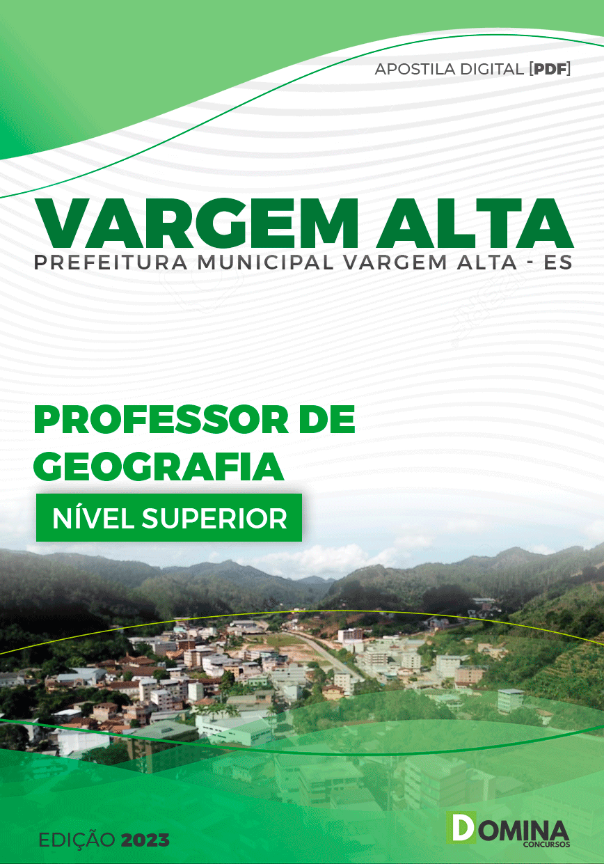 Apostila Pref Vargem Alta ES 2023 Professor de Geografia