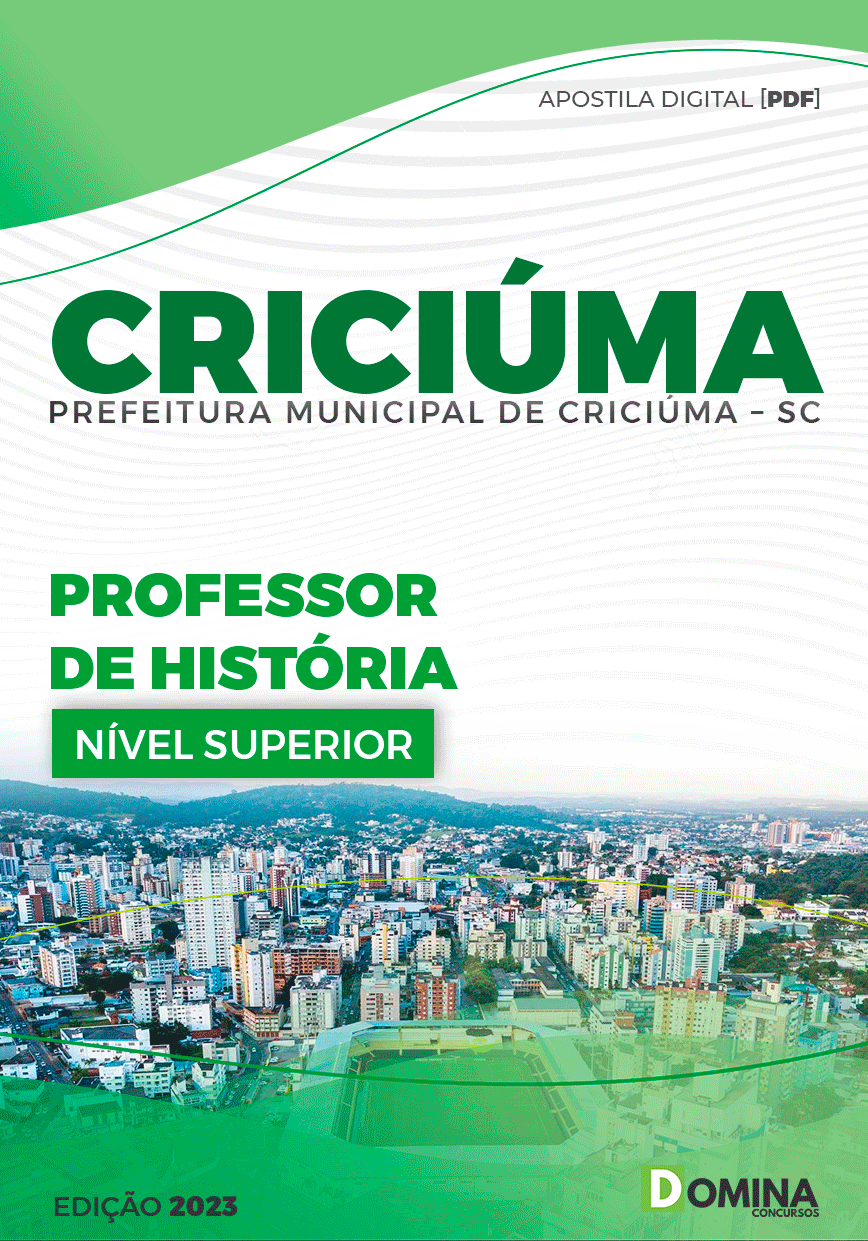 Apostila Pref Criciúma SC 2023 Professor de História