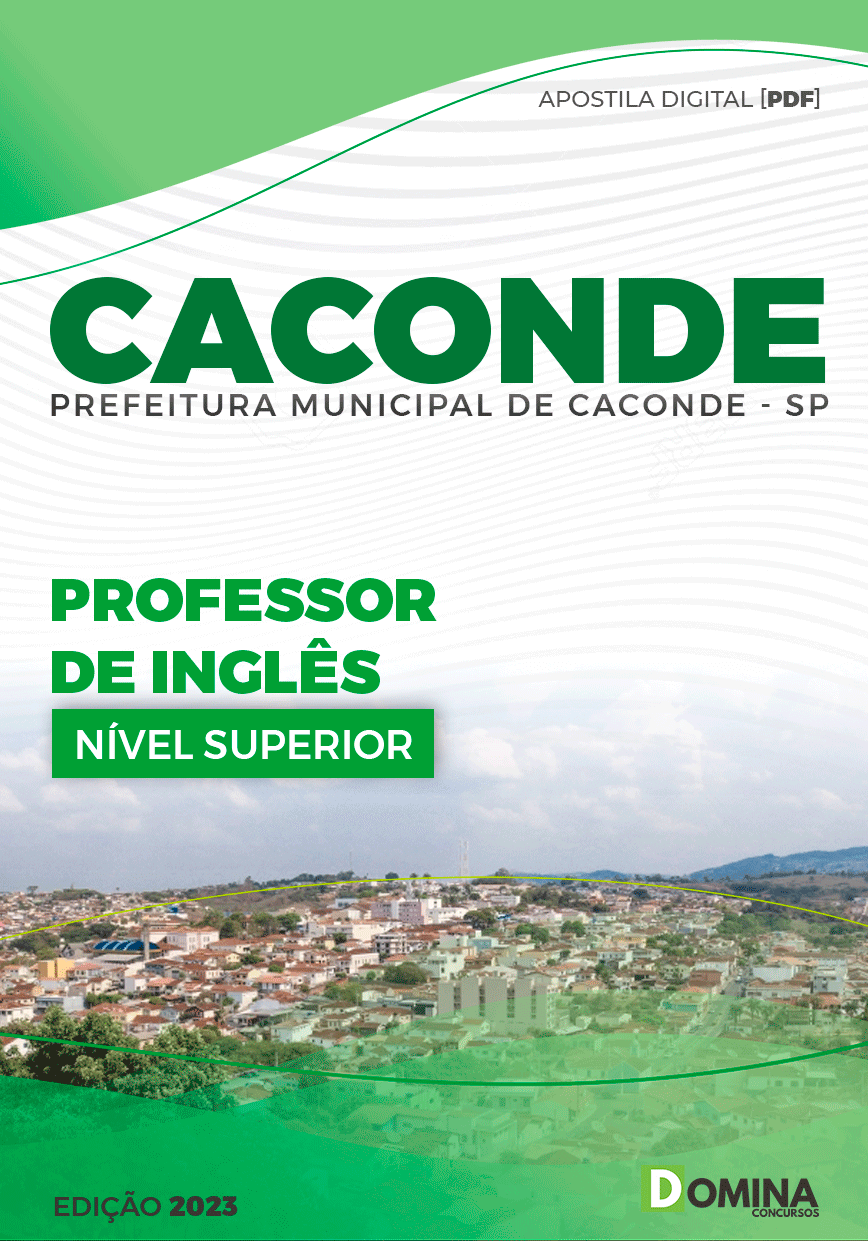 Apostila Concurso Pref Caconde SP 2023 Professor Inglês