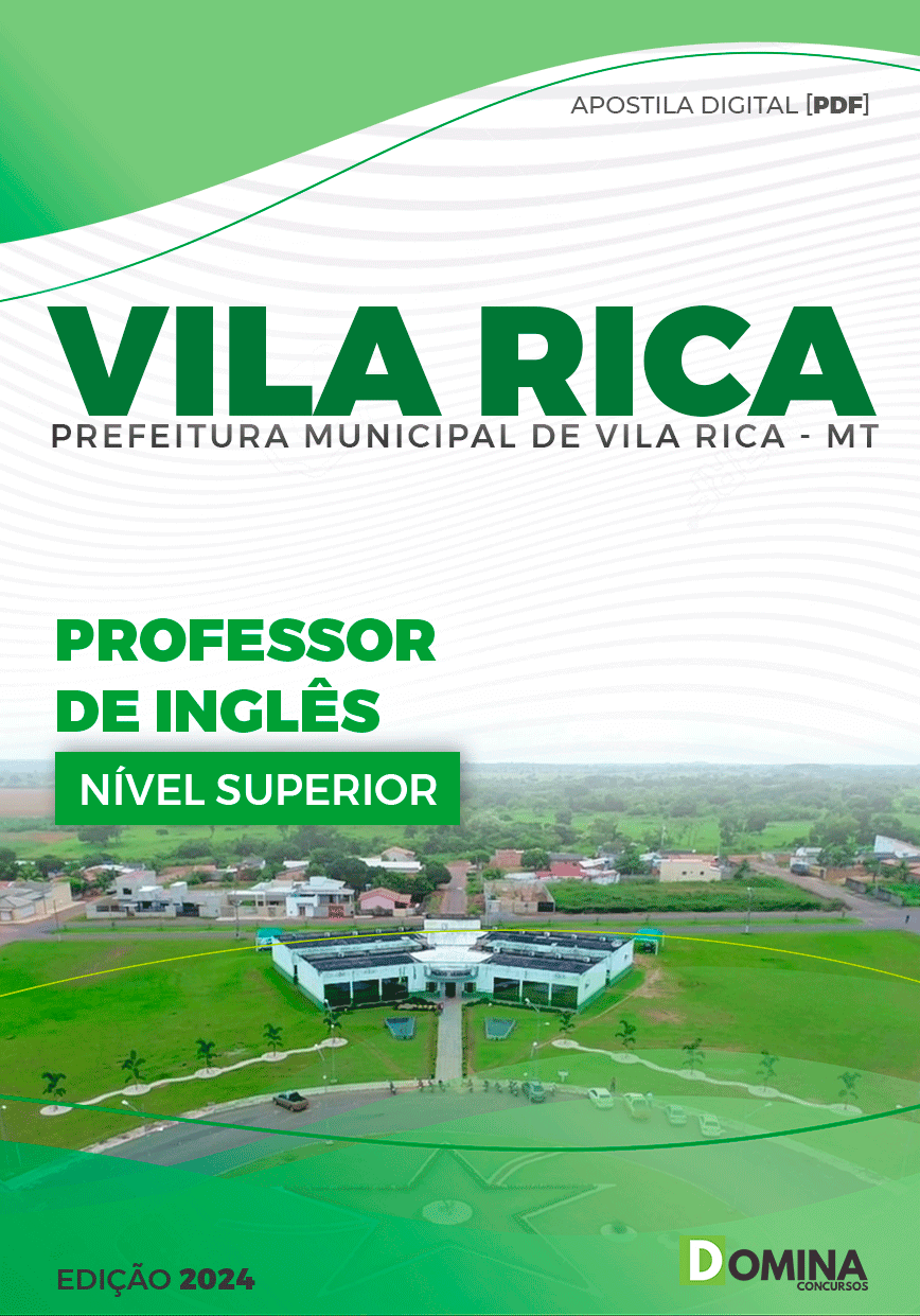 Apostila Pref Vila Rica MT 2024 Professor de Inglês