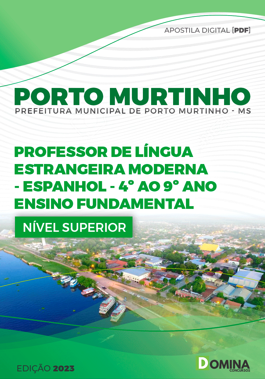 Apostila Pref Porto Murtinho MG 2023 Professor Língua Espanhol