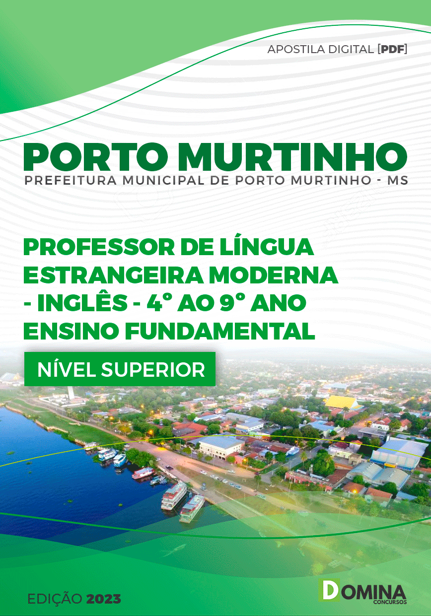 Apostila Pref Porto Murtinho MG 2023 Professor Língua Inglesa