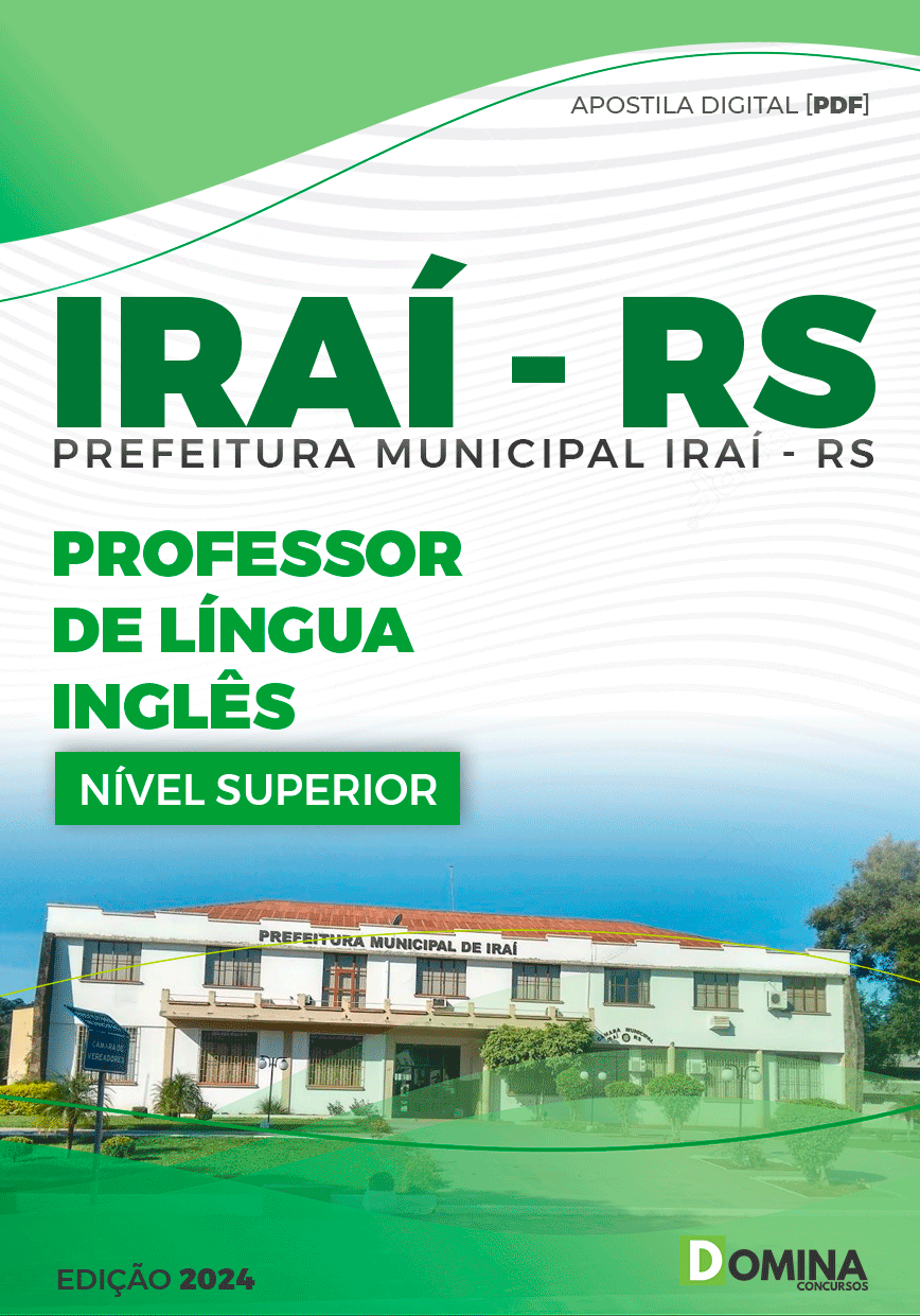 Apostila Pref Iraí RS 2024 Professor de Inglês