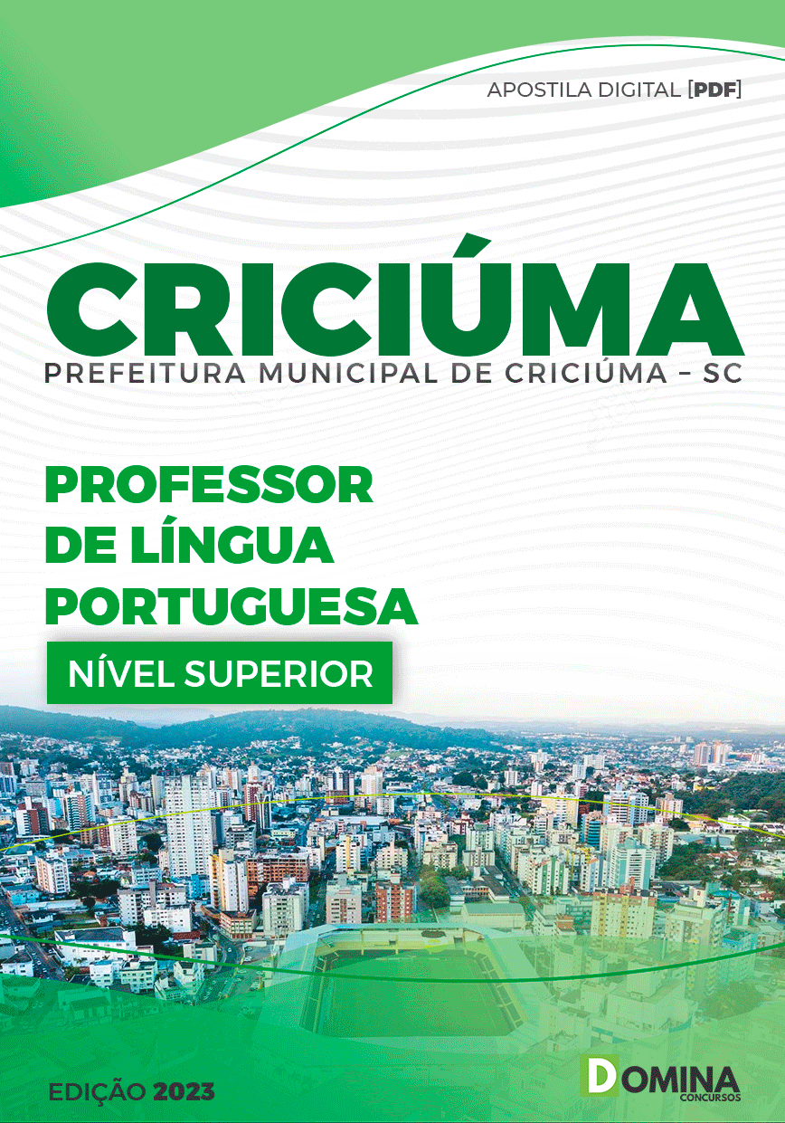 Apostila Pref Criciúma SC 2023 Professor de Português