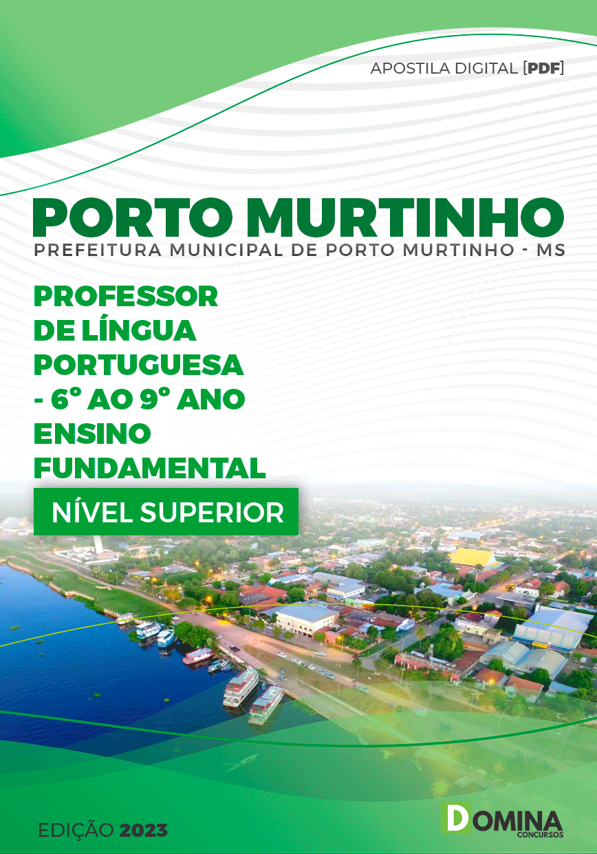 Apostila Pref Porto Murtinho MG 2023 Professor Língua Portuguesa
