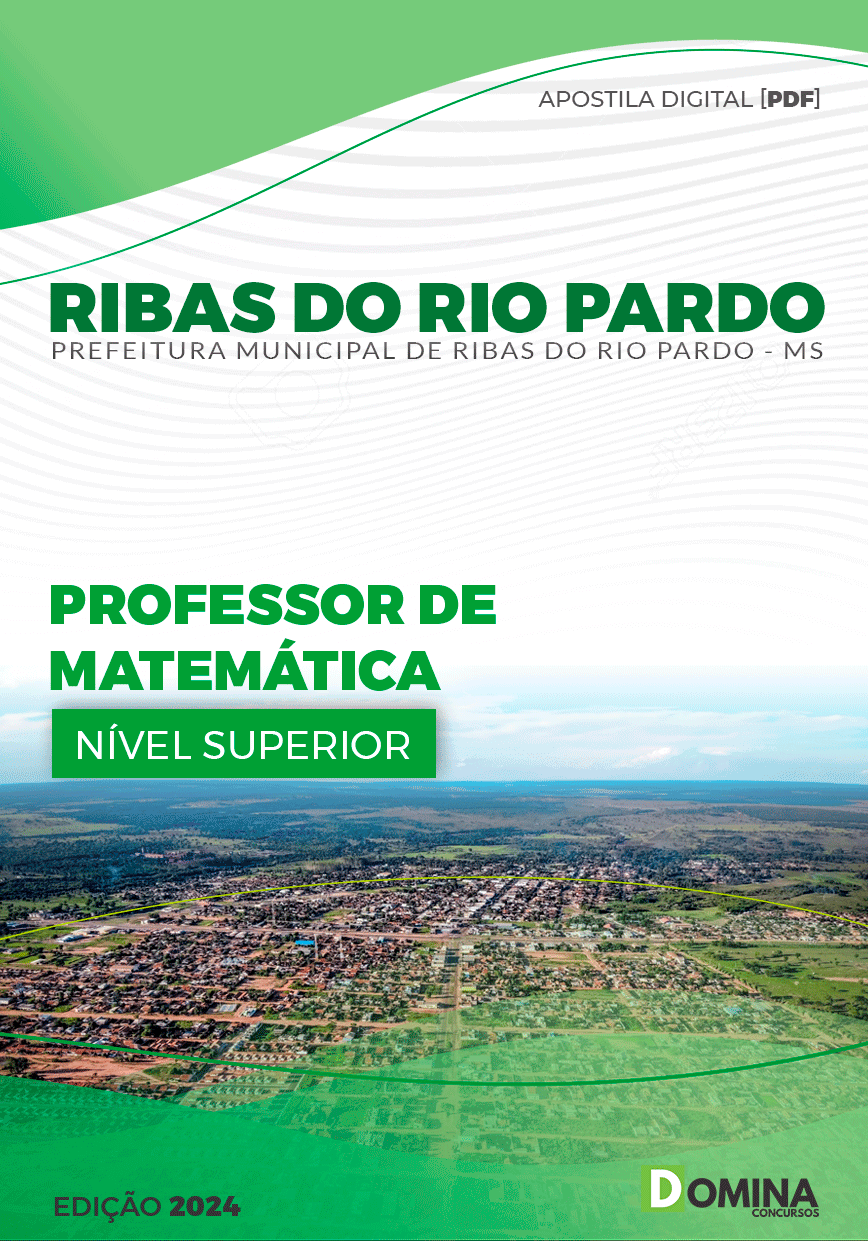 Apostila Pref Ribas do Rio Pardo MS 2024 Professor Matemática