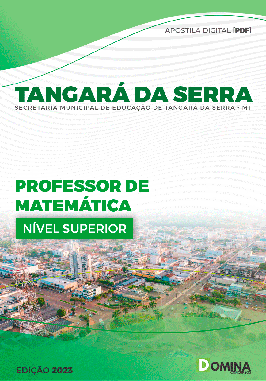 Apostila Pref Tangará da Serra MT 2023 Professor Matemática