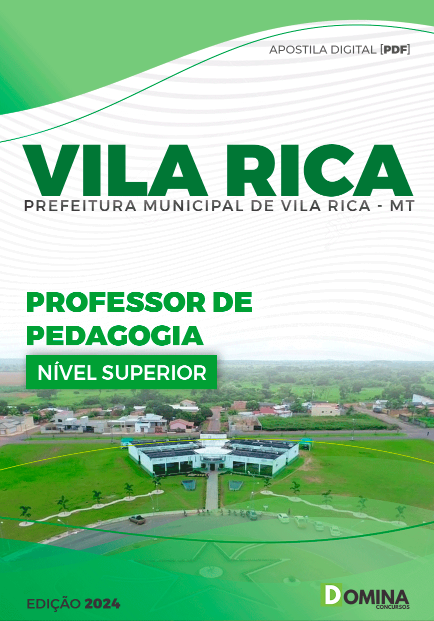 Apostila Pref Vila Rica MT 2024 Professor de Pedagogia