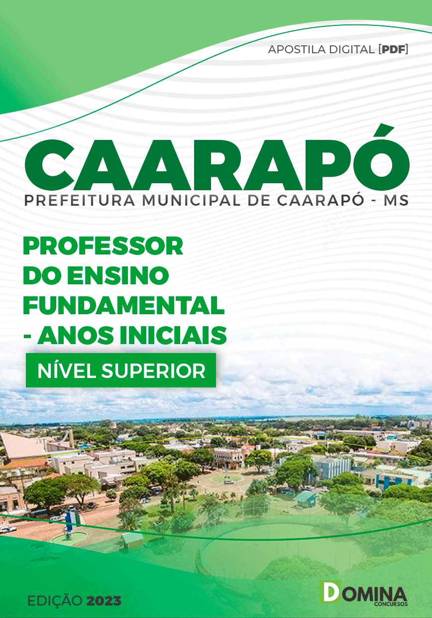 Apostila Pref Caarapó MS 2023 Professor Anos Iniciais