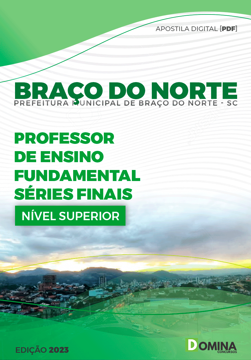 Apostila Pref Braço do Norte SC 2023 Professor Séries Finais