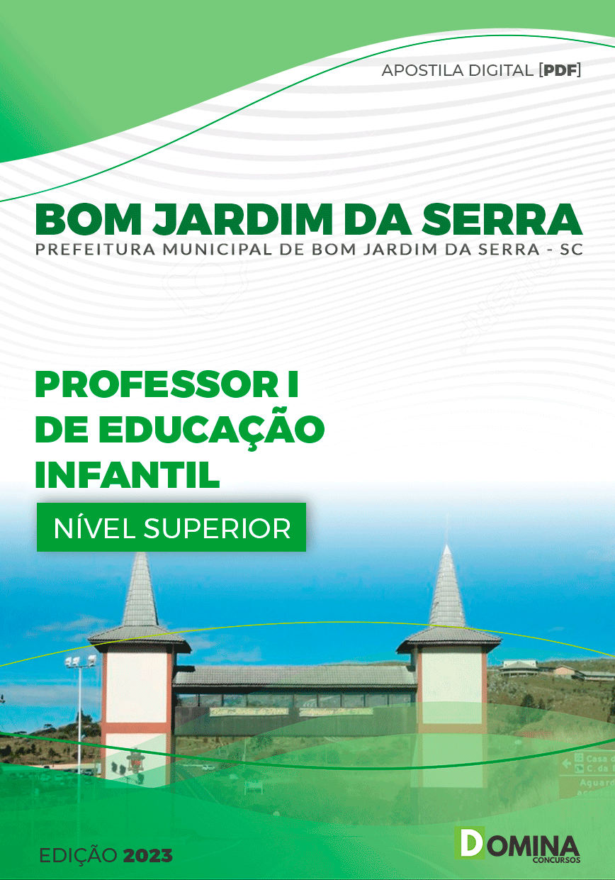 Pref Bom Jardim da Serra SC 2023 Professor de Educação Infantil