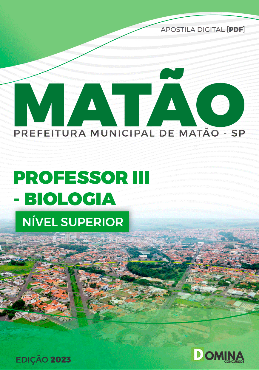 Apostila Pref Matão SP 2023 Professor III Biologia